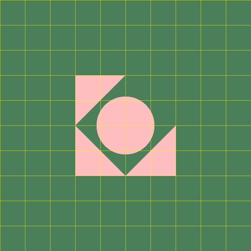 Early ray tracing render with basic primitives